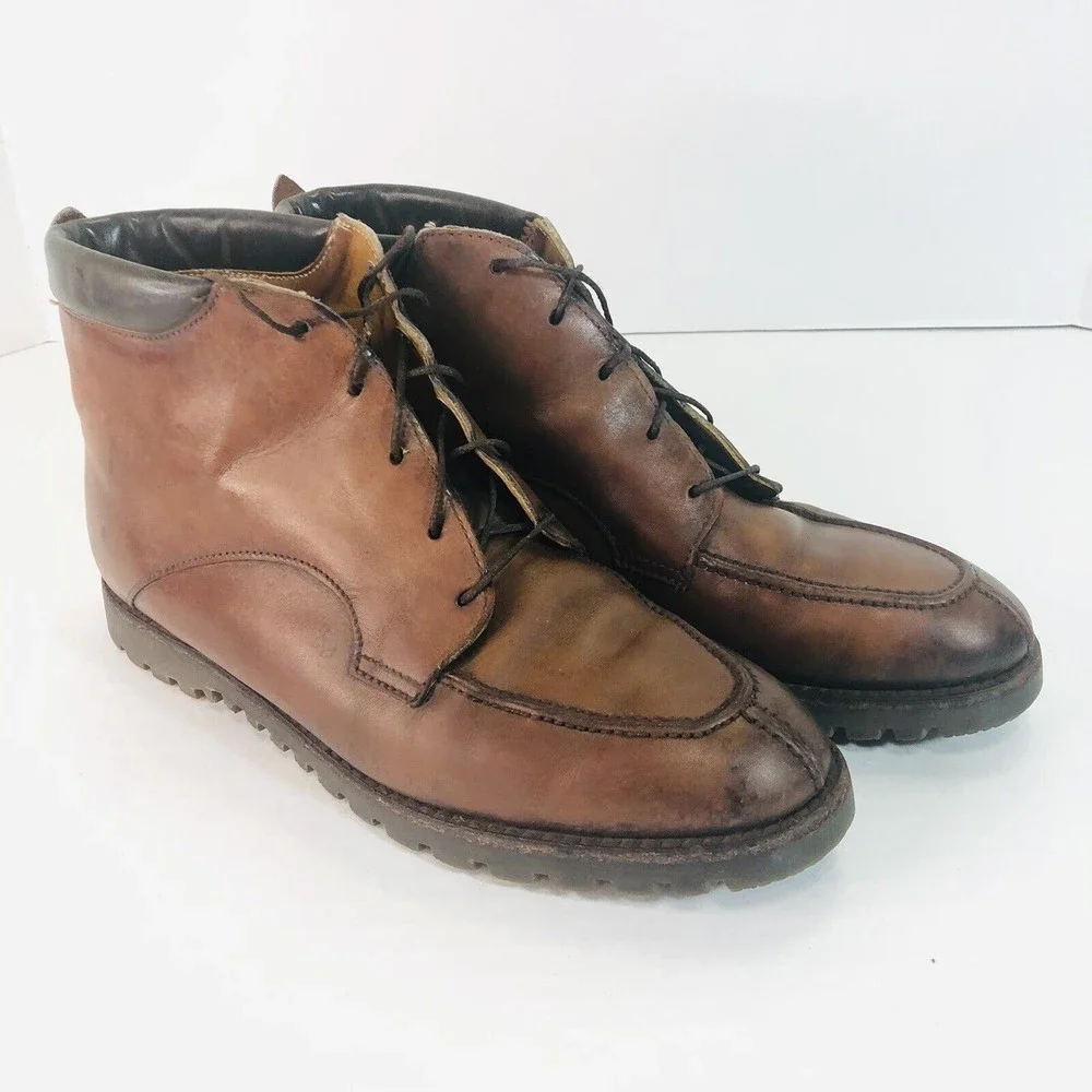 Cole Haan Country Chukka Boots, Size 8.5 B, 149127, F5592, Brown Leather